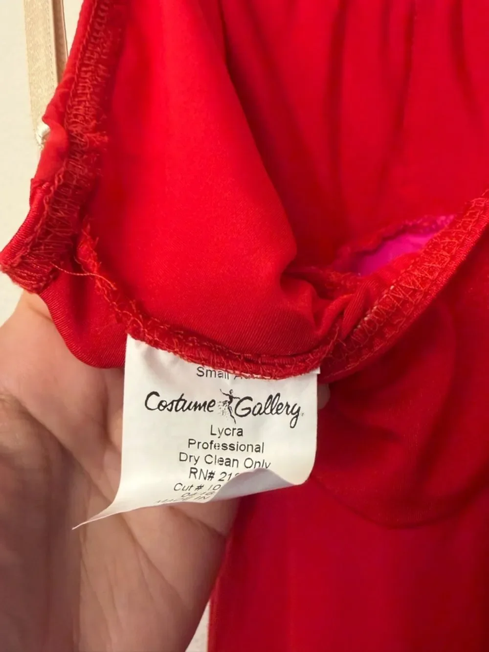 Costume Gallery Dance lyrical red slip dress SA-Small adult